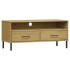 Mueble de TV con patas de metal OSLO madera maciza pino