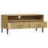 Mueble de TV con patas de metal OSLO madera maciza pino