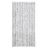 Cortina mosquitera de chenilla gris claro y oscuro 100x220