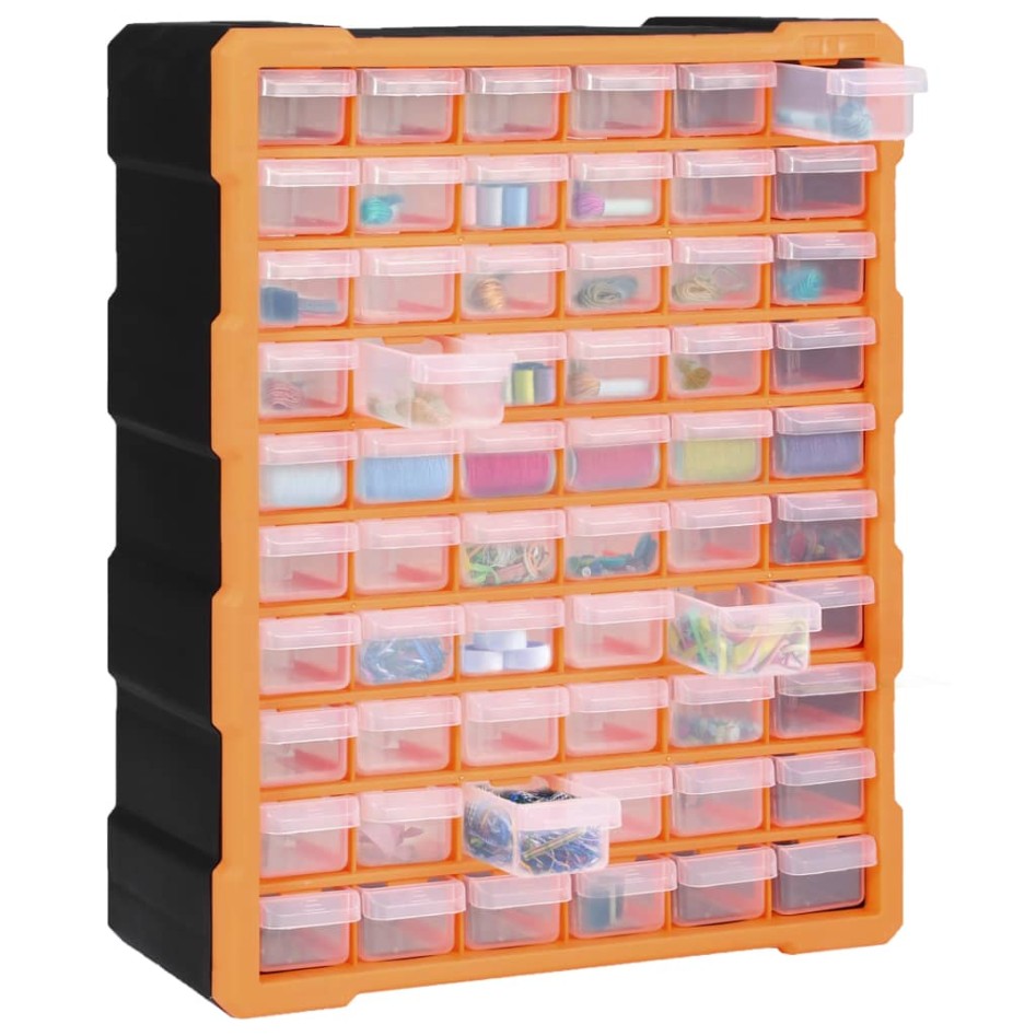 Organizador multicajones con 60 cajones 38x16x47,5