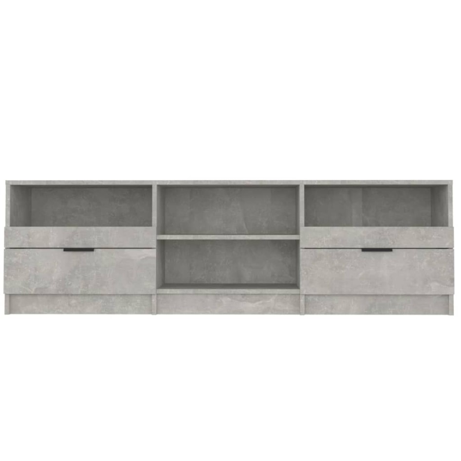 Mueble de TV madera contrachapada gris hormigón 150x33,5x45