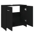 Armario de baño madera contrachapada negro 60x33x61