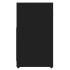 Armario de baño madera contrachapada negro 60x33x61