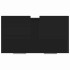 Armario de baño madera contrachapada negro 60x33x61