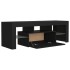 Mueble de TV con luces LED negro 120x35x40