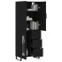 Aparador alto madera contrachapada negro 69,5x34x180