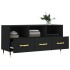 Mueble de TV madera de ingeniería negro 102x36x50