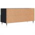 Mueble de TV madera de ingeniería negro 102x36x50