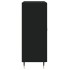 Aparador de madera de ingeniería negro 69,5x34x90