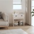 Mesa consola de madera maciza de pino blanco 76,5x40x75