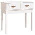 Mesa consola de madera maciza de pino blanco 76,5x40x75