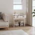 Mesa consola de madera maciza de pino blanco 76,5x40x75