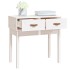 Mesa consola de madera maciza de pino blanco 76,5x40x75