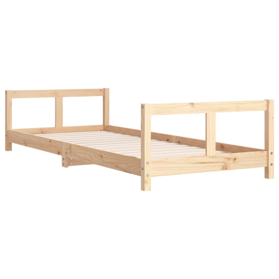 Estructura de cama para niños madera maciza de pino 80x200