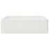 Lavabo de cerámica blanco 41x30x12