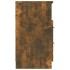 Mesitas de noche 2 uds madera contrachapada color roble