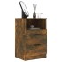 Mesitas de noche 2 uds madera contrachapada color roble