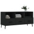 Mueble de TV madera de ingeniería negro 102x36x50