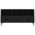 Mueble de TV madera de ingeniería negro 102x36x50