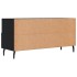 Mueble de TV madera de ingeniería negro 102x36x50