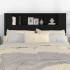 Mueble cabecero negro 140x18,5x104,5