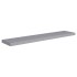 Estantes flotantes de pared 2 uds MDF gris 120x23,5x3,8