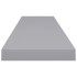 Estantes flotantes de pared 2 uds MDF gris 120x23,5x3,8