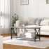 Mesa de centro madera y hierro gris Sonoma 100x45x45