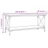 Mesa de centro madera y hierro gris Sonoma 100x45x45