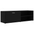 Mueble de TV madera contrachapada negra 120x34x37