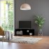 Mueble de TV madera contrachapada negra 120x34x37