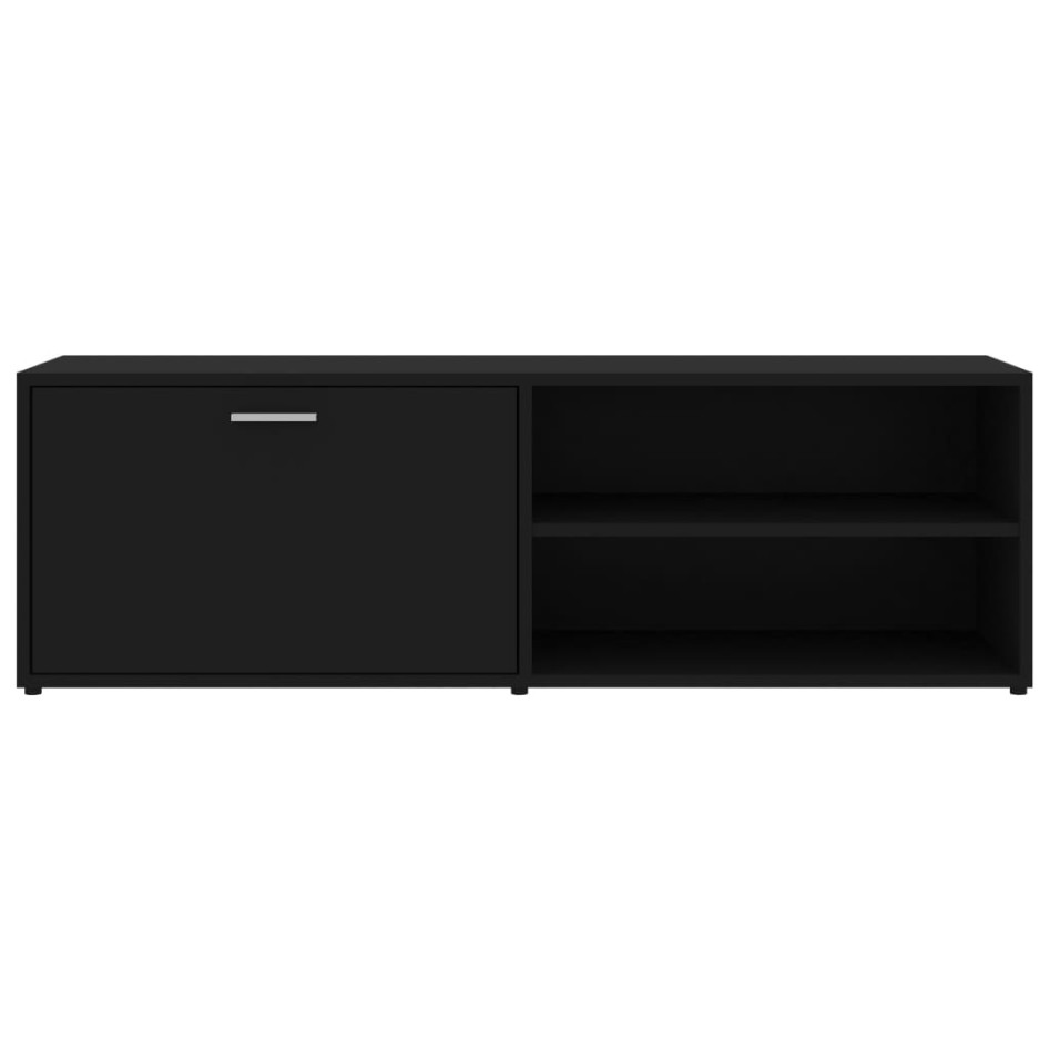 Mueble de TV madera contrachapada negra 120x34x37
