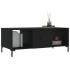 Mesa de centro madera contrachapada negro 102x50x40
