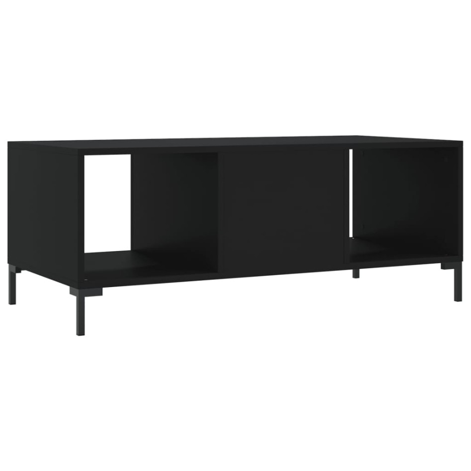 Mesa de centro madera contrachapada negro 102x50x40