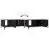 Mesa de centro madera contrachapada negro 102x50x40