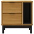 Mesita de noche FLAM madera maciza de pino 49x35x50