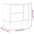 Mesita de noche FLAM madera maciza de pino 49x35x50