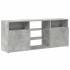Mueble de TV con luces LED gris hormigón 120x30x50