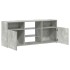 Mueble de TV con luces LED gris hormigón 120x30x50