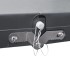 Set mesa plegable de camping y 4 taburetes aluminio gris