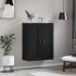 Armario de pared madera de ingeniería negro 69,5x34x90