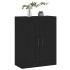Armario de pared madera de ingeniería negro 69,5x34x90