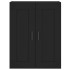 Armario de pared madera de ingeniería negro 69,5x34x90