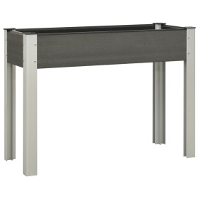 Mesa de cultivo para jardín WPC gris 100x40x75