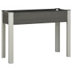 Mesa de cultivo para jardín WPC gris 100x40x75 cm