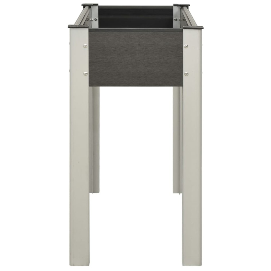 Mesa de cultivo para jardín WPC gris 100x40x75
