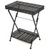 Mesa de centro plegable estilo vintage metal 58x35x72 cm