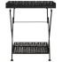 Mesa de centro plegable estilo vintage metal 58x35x72 cm