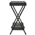 Mesa de centro plegable estilo vintage metal 58x35x72 cm