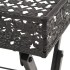 Mesa de centro plegable estilo vintage metal 58x35x72 cm